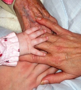 Hands of Four generations 