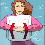 Women with lifejacket